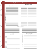 Family Gathering Planner Template