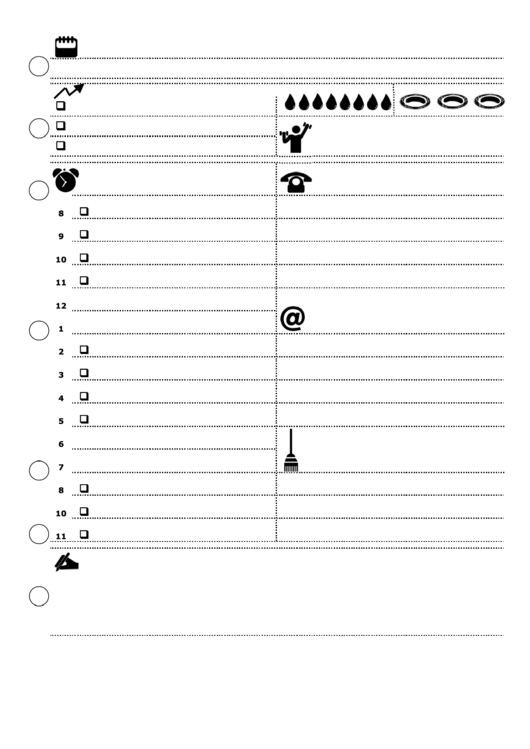 Icon Planner Template Printable pdf