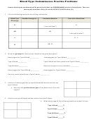Blood Type Codominance Practice Problems Worksheet Template