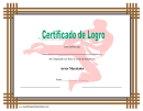 Karate Martial Arts Certificate Of Achievement Template