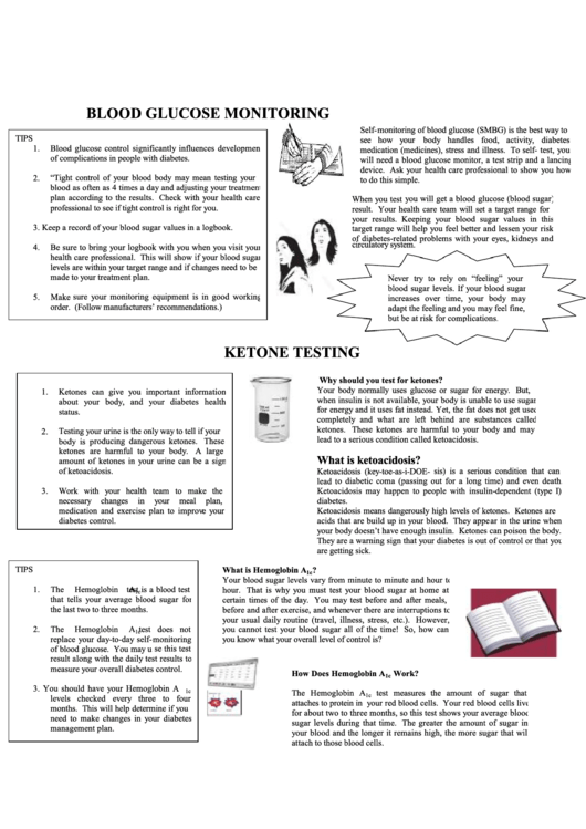 Blood Glucose My Hba1c Test Record Printable pdf