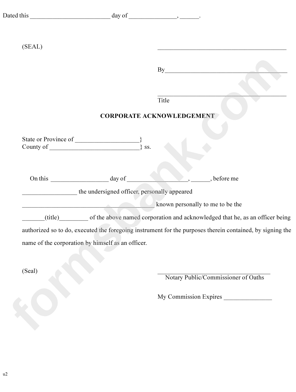 Form U-2 - Uniform Consent To Service Of Process