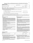 Form Wt-4 - Employee's Wisconsin Withholding Exemption Certificate/new Hire Reporting - Wisconsin Department Of Revenut