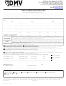 Form Dmv22 - Change Of Address Notification By Mail