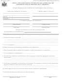 Form Rp-444-a - Application For Partial Exemption For Alteration Or Rehabilitation Of Historic Real Property