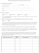 Massage Establishment Ownership Information Form