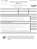 Form 41a720-s36 - Schedule Kra-l - Tax Credit Computation Schedule License Tax -