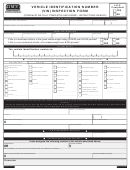 Form 735-11 - Vehicle Identification Number (Vin) Inspection Form Printable pdf
