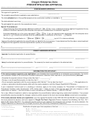 Form 150-303-082 - Oregon Enterprise Zone Precertification Approval - 1999