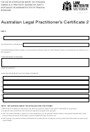 Australian Legal Practitioner's Certificate 2