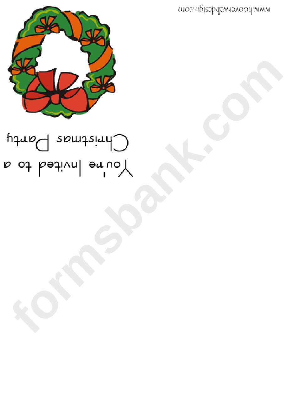 Christmas Party Invitation Template
