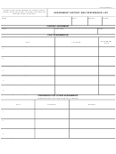 Is Form 1 - Assignment History And Preference List - U.s. Department Of Agriculture