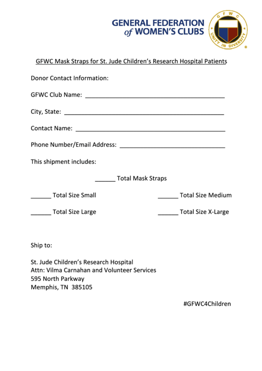 St Jude s Printable Donation Form 2020 Printable Word Searches