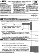 Form 8814 - Parents' Election To Report Child's Interest And Dividends - 1990