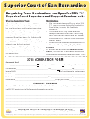 Nomination Form - Superior Court Of San Bernardino - 2015