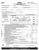Form Mh-1040 - City Of Muskegon Heights Income Tax Individual Return - 2000