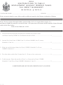 Contributions To Family Development Account Reserve Funds Tax Credit Worksheet - 2004
