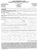 Complaint Form - Illinois Department Of Labor - Division Of Safety Inspection And Education