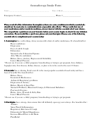 Aromatherapy Intake Form Printable pdf