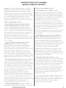 Instructions For C-8000mc Miscellaneous Credits