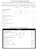 Franchise Tax Computation Worksheet - Kansas Secretary Of State