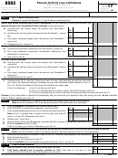 Fillable Form 8582 - Passive Activity Loss Limitations - 2017 Printable pdf