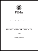Fillable Fema Form 086-0-33 - Elevation Certificate Printable pdf