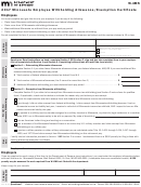 Form W-4mn - Minnesota Employee Withholding Allowance/exemption Certificate - Department Of Revenue - 2017