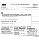 Form 5695 - Residential Energy Credit Carryforward - Internal Revenue Service - 1987