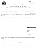 Form Local Governments Revenue Direct Petition For Refund - Alabama Department Of Revenue
