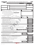 Form 120a Draft - Arizona Corporation Income Tax Return (short Form) - 2009