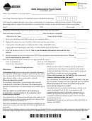 Montana Form Afcr - Alternative Fuel Credit - 2010