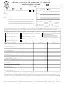 Fillable Original Application For Ad Valorem Tax Exemption - Florida Department Of Revenue - 2018 Printable pdf