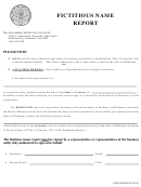 Sos Form 0032 - Fictitious Name Report - Oklahoma Secretary Of State
