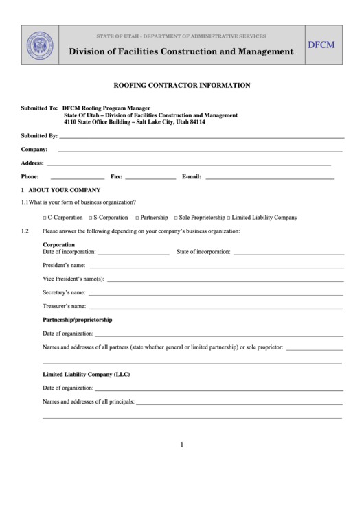Division Of Facilities Construction And Management Printable pdf