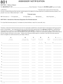 Form 801 - Assessor Notification