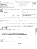 Form At3-28 - Personal Property Return - 2004 Printable pdf