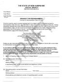Form Nh.ib-2883-p Draft - Request For Reassignment - New Hampshire Circuit Court