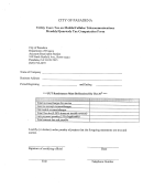 Utility Users Tax On Mobile/cellucar Telecommunications Monthly/quarterly Tax Computation Form