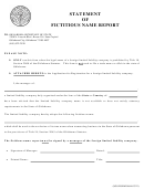 Sos Form 0044 - Statement Of Fictitious Name Report - Oklahoma Secretary Of State