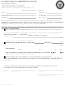 Form Pca373 - Manufactured Home - Affidavit - Placer County Assessor's Office