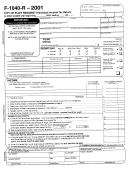 Form F-1040-r - Resident Individual Income Tax Return - City If Flint