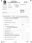 Form 7520 - Hotel Accommodations Tax Printable pdf