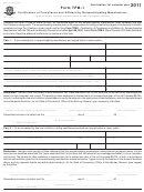 Form Tpm-1 - Certifi Cation Of Compliance And Affi Davit By Nonparticipating Manufacturer - 2011