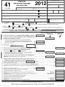 Form 41 - Oregon Fiduciary Income Tax Return - 2012