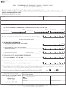Form 50-255 - City Report Of Property Value - Short Form - 2004