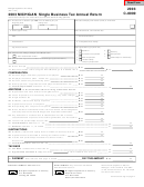 Form C-8000 - Michigan Single Business Tax Annual Return - 2003