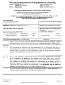 Affidavit In Lieu Of Annual Financial Report - Wisconsin Department Of Regulation & Licensing