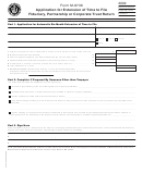 Form M-8736 - Application For Extension Of Time To File Fiduciary, Partnership Or Corporate Trust Return - 2002