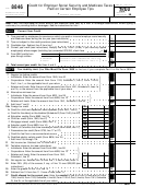 Fillable Form 8846 - Credit For Employer Social Security And Medicare Taxes Paid On Certain Employee Tips - 2000 Printable pdf